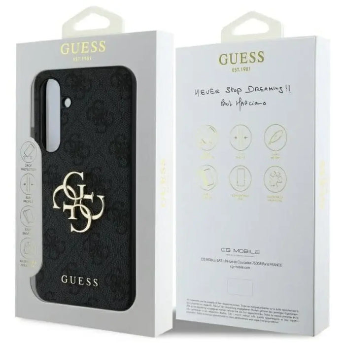 Guess GUHCS24FE4GMGGR S24 FE S721 сив/сив твърд калъф 4G