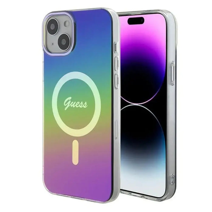 Guess IML Iridescent MagSafe калъф за iPhone 15 Plus / 14