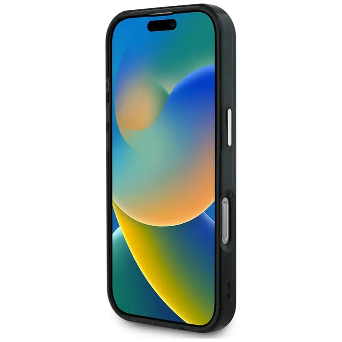 Guess IML Metal Glitter 4G Circle Triangle MagSafe Case