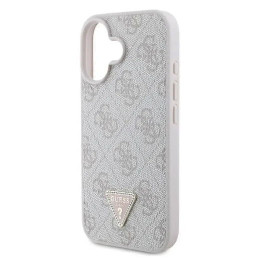 Guess Кожен калъф 4G Triangle Strass MagSafe iPhone 16
