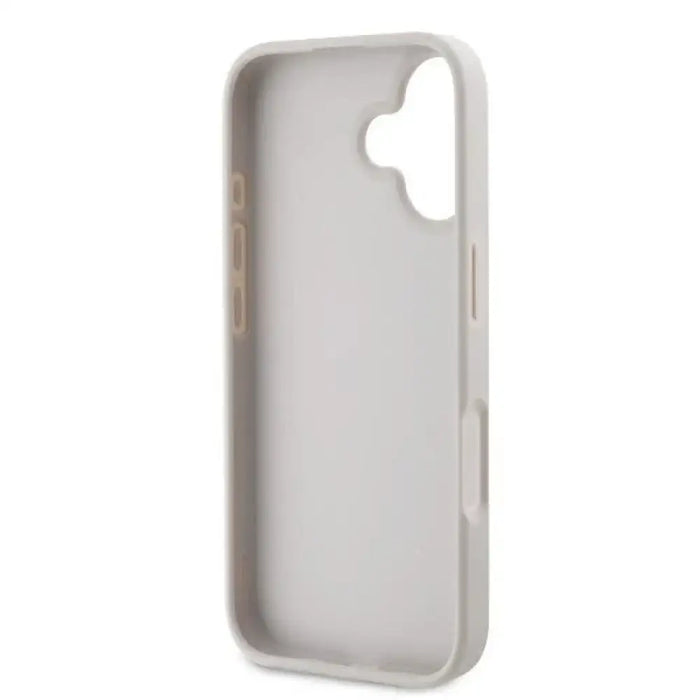 Guess Кожен калъф 4G Triangle Strass MagSafe iPhone 16