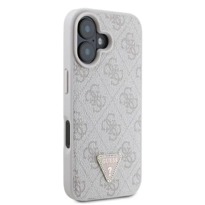 Guess Кожен калъф 4G Triangle Strass MagSafe iPhone 16
