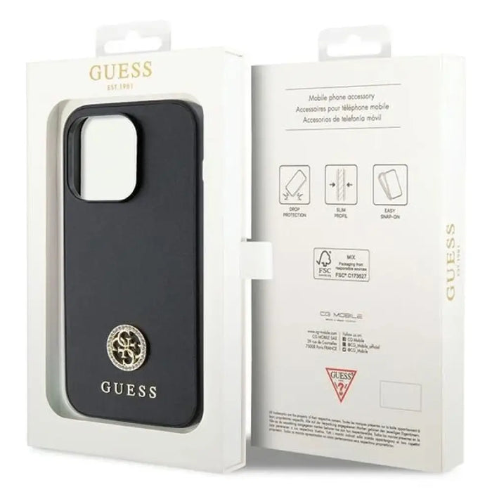 Guess Strass Metal Logo Case за iPhone 14 Pro Max 6.7’’