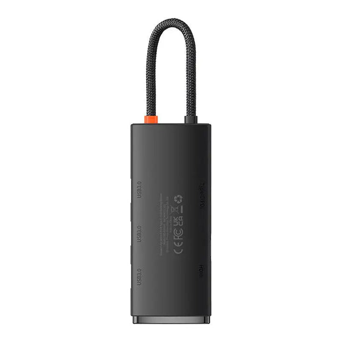 Хъб Baseus Lite Series USB - C към HDMI USB3.0 x3 PD черен