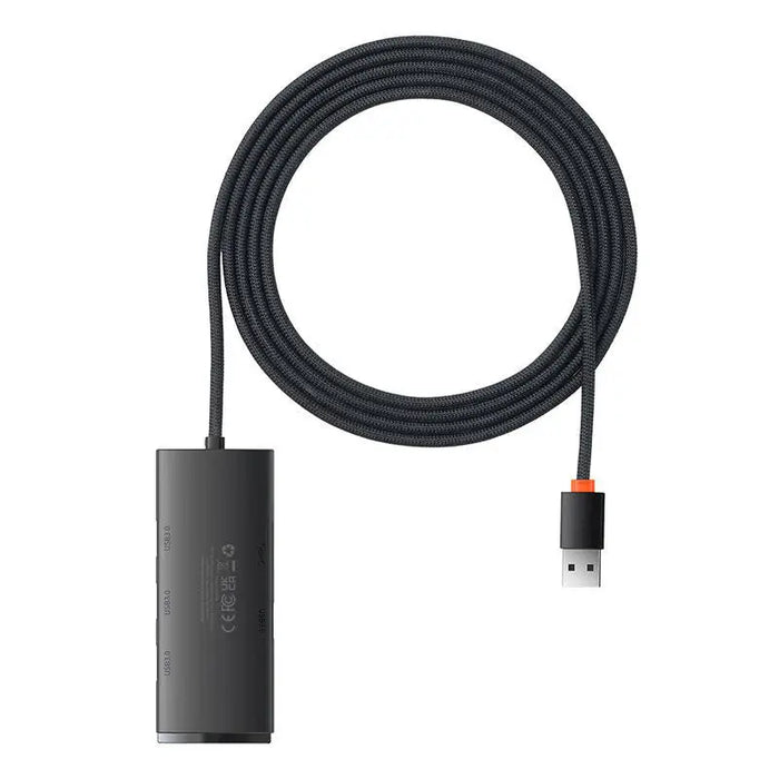 Хъб Baseus OS - Lite 4х USB 25cm черен