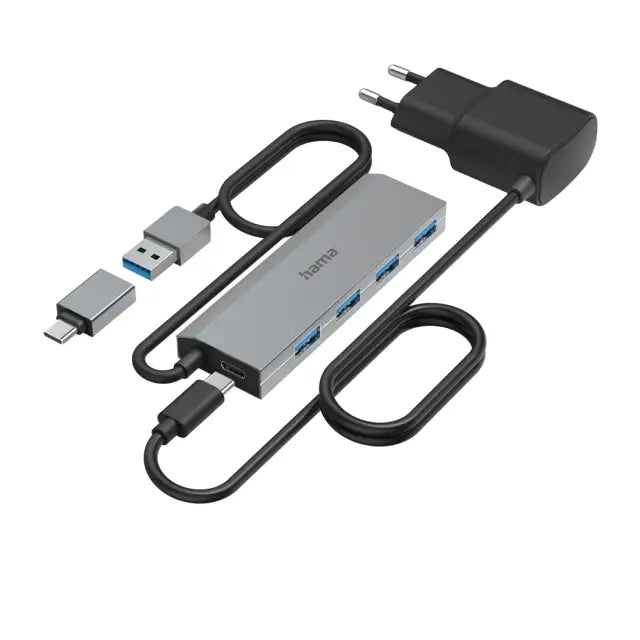 HAMA 4-портов хъб USB 3.2 Gen 1 5 Gbit/s вкл.