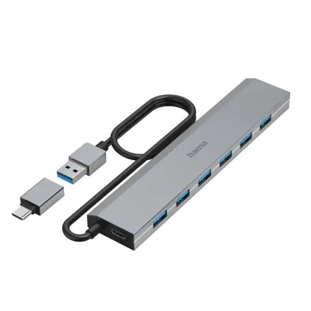 HAMA 7-портов хъб USB 3.2 Gen 1 5 Gbit/s вкл.