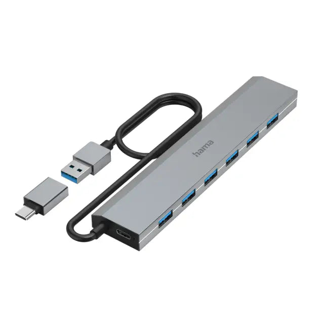 HAMA 7-портов хъб USB 3.2 Gen 1 5 Gbit/s вкл.