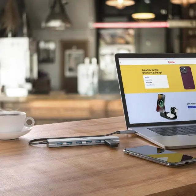 HAMA 7-портов хъб USB 3.2 Gen 1 5 Gbit/s вкл.