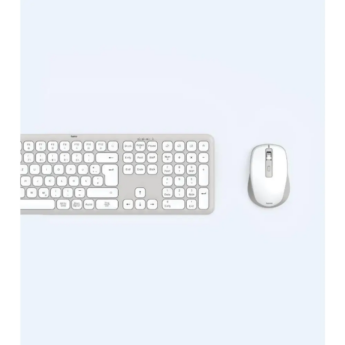 HAMA Безжичен комплект клавиатура и мишка WKM-550 бяла