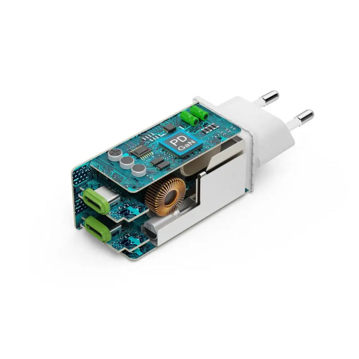 HAMA Бързо зарядно 220V 65W GaN 2x USB-C PD 201994