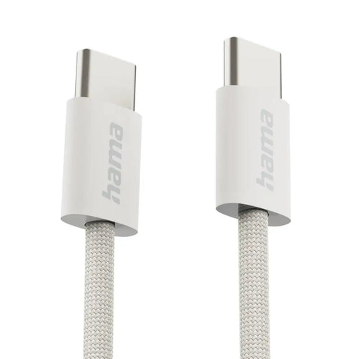 HAMA Кабел за зареждане ’Fabric’ USB-C - USB-C 1 m Nylon сив
