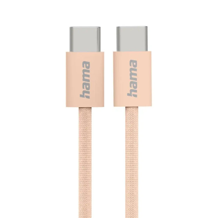 HAMA Кабел за зареждане ’Fabric’ USB-C - USB-C 1 m Nylon