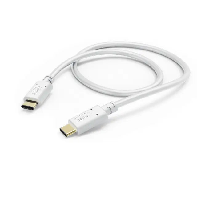 HAMA Кабел за зареждане USB-C - USB-C 1,5 м бял