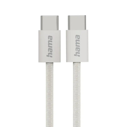 HAMA Кабел за зареждане ’Fabric’ USB-C - USB-C 1 m Nylon сив