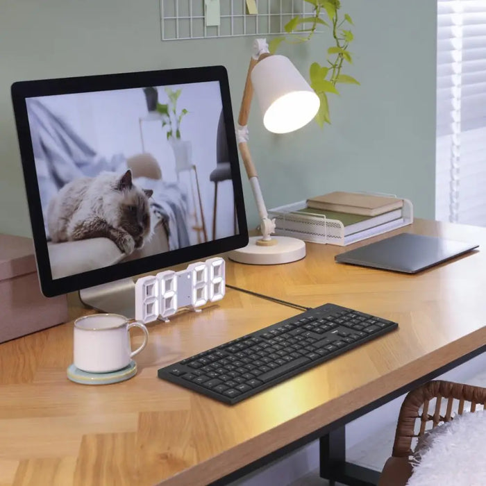 HAMA Жична клавиатура CK-100 кирилизирана USB-C USB-A