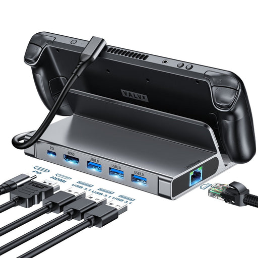 Хъб Choetch M52 за Steam Deck USB-C към USB-C PD / USB-A /