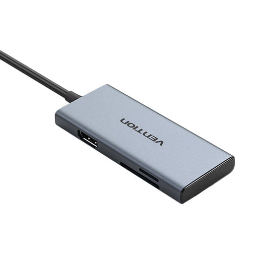 Хъб Vention TOOHB USB-C към HDMI 3x USB 3.0 SD TF 0.15m сив