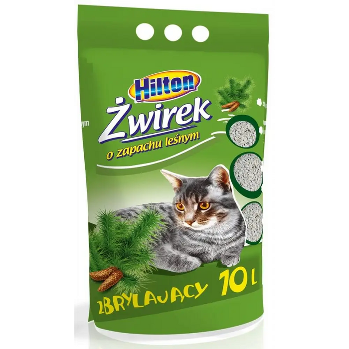 HILTON бентонитова тоалетна за горски котки - 10л