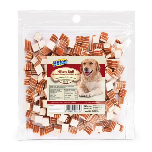 HILTON Сандвич парчета със заек и риба - Лакомство