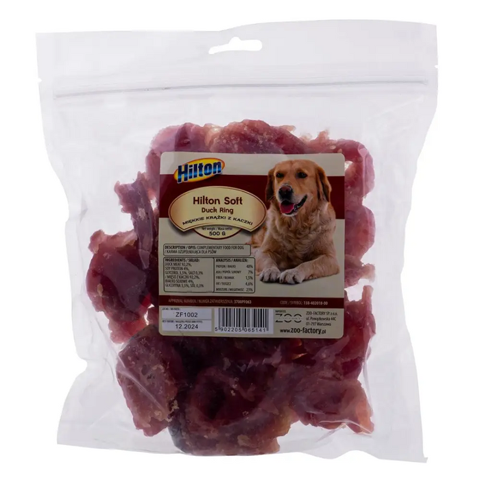 HILTON Soft duck rings - Лакомство за кучета - 500гр