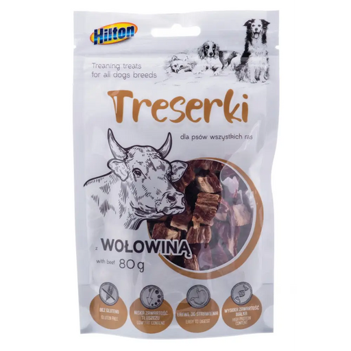 HILTON Treaning treats Beef - Лакомство за кучета - 80гр