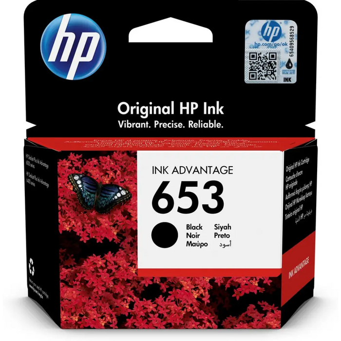 HP 653 1 бр. Оригинален стандартен капацитет Черен
