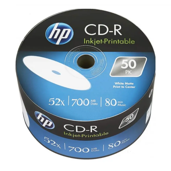 HP CD-R (HEWLETT PACARD) 700MB.- 50 БР. В ЦЕЛОФАН