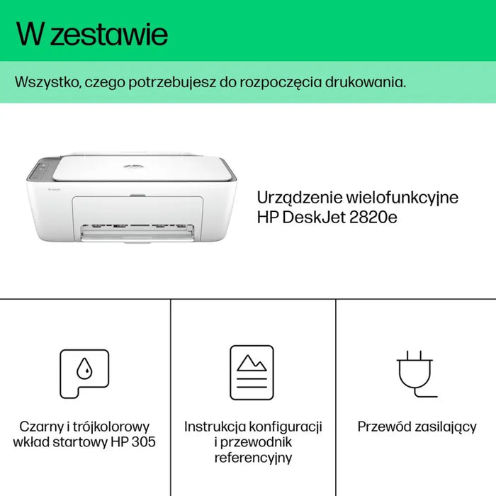 HP DeskJet 2820e безжичен многофункционален цветен принтер