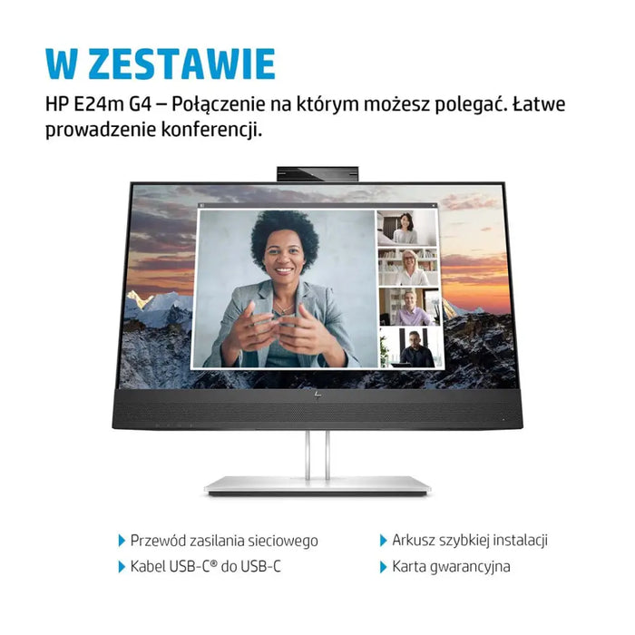 HP E24m G4 FHD USB-C конферентен монитор