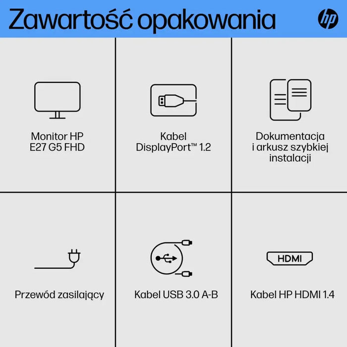 HP E27 G5 68,6 cm (27’’) 1920 x 1080 пиксела Full HD LED