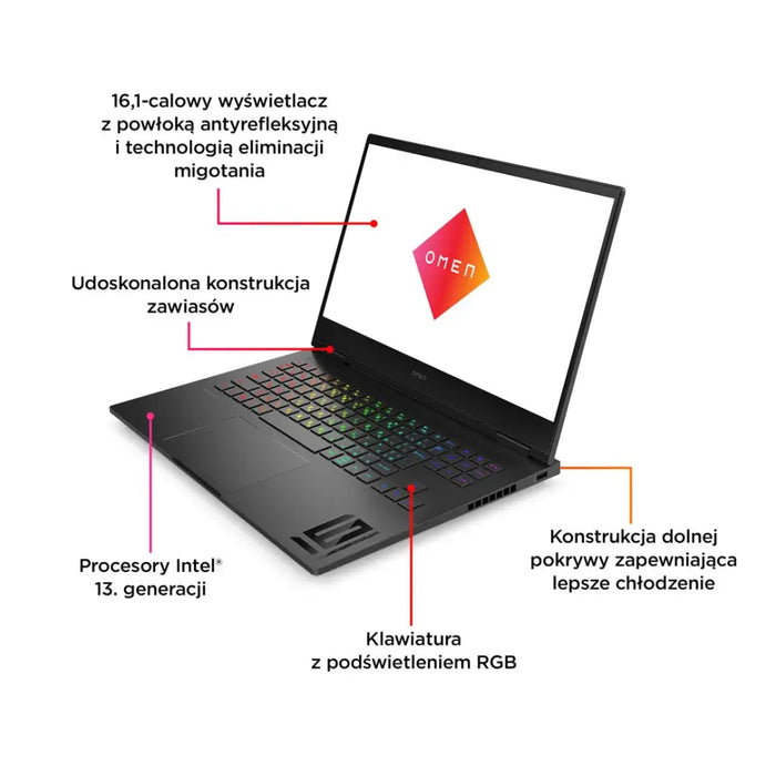HP OMEN 16-wd0004nw i7-13620H 16,1’’FHD 16GB SSD512 RTX
