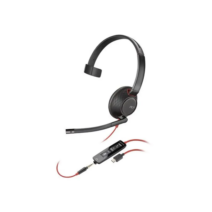 HP Poly Blackwire 5210 Monaural USB-C слушалка + 3,5 мм