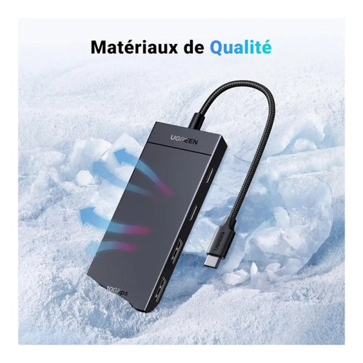 ХЪБ 2xUSB3.0A,2xUSB-C 3.2,INPUT USB-C CМ806 UGREEN