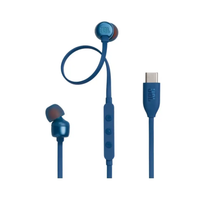 JBL T310C BLU USB-C слушалки за поставяне в ушите