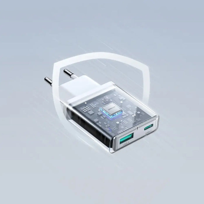 Joyroom JR-TCF14 20W USB-A USB-C супер тънко стенно зарядно