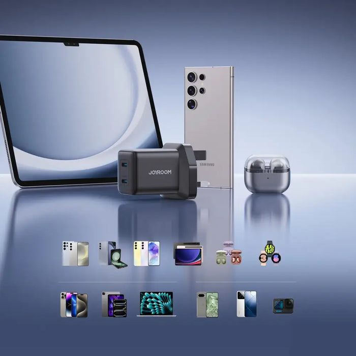 Joyroom JR-TCG17 45W 2 x USB-C стенно зарядно (UK plug)