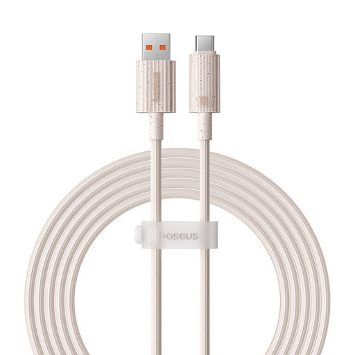 Кабел Baseus Habitat Series USB към USB-C 100W 2m розов