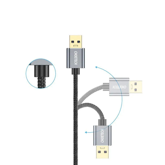 Кабел Choetech AB0011-BK USB към USB-B 3m черен