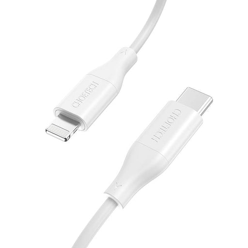 Кабел Choetech IP0040 USB-C към Lightning PD 18/30W 1.2m бял