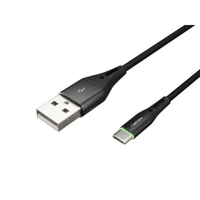 Кабел Natec USB-C(M) -> USB-A (M) 2.0 cable 1m. Black