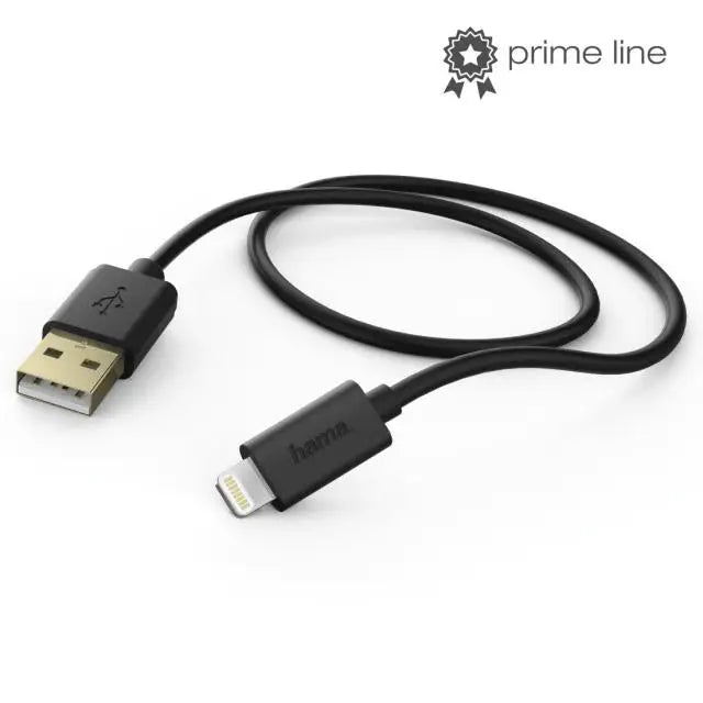 Кабел за зареждане HAMA Lightning 1.5м черен