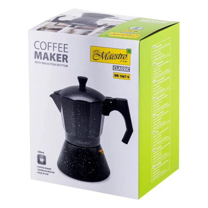 Кафе машина за 6 чаши MR-1667-6 MAESTRO