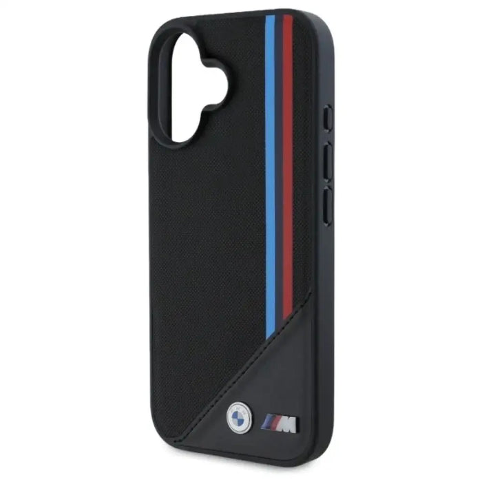 Калъф BMW M Meshed Tricolor Stripes MagSafe за iPhone 16