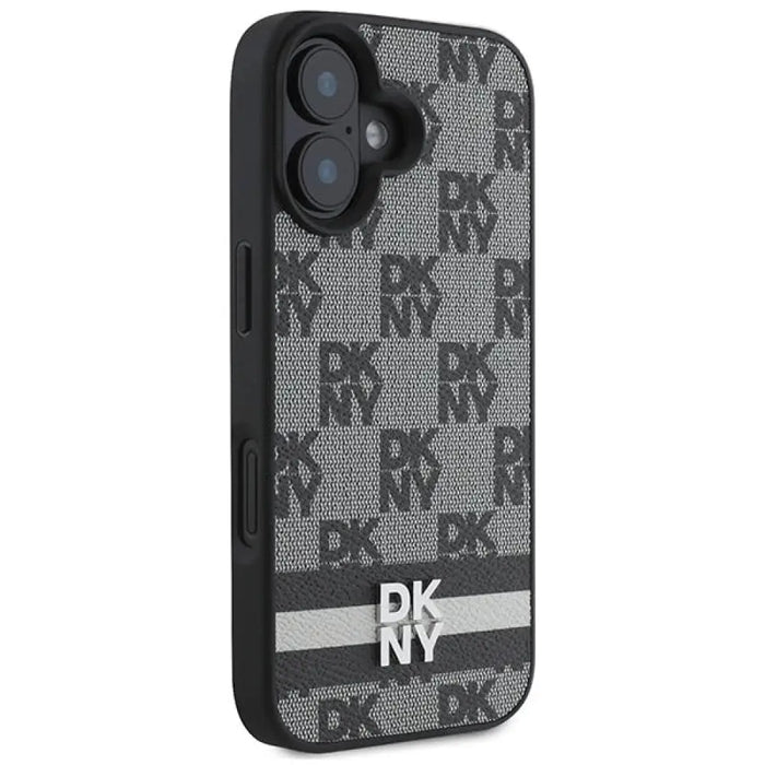Калъф DKNY Checkered Pattern & Printed Stripes за iPhone 16
