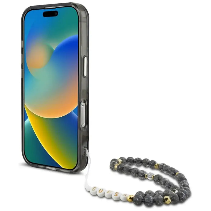 Калъф Guess Palm Trees Triangle Pearl Strap MagSafe