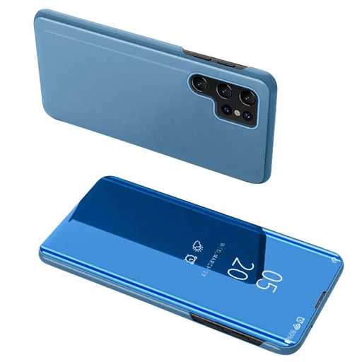 Калъф HQWear Clear View за Samsung Galaxy S24 Ultra син