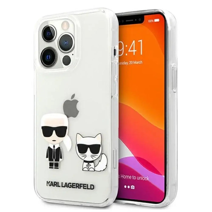 Калъф Karl Lagerfeld Karl & Choupette за iPhone 13 Pro Max