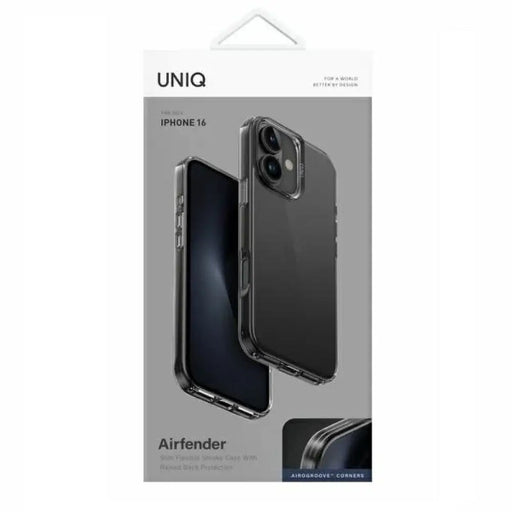 Калъф Uniq Air Fender за iPhone 16 - сив