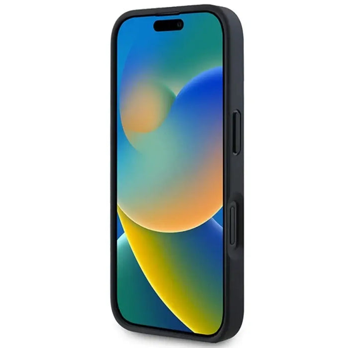 Калъф BMW M Carbon Tricolor Line MagSafe iPhone 16 - черен